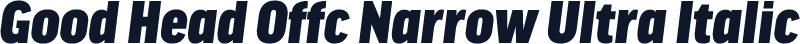 Good Head Offc Narrow Ultra Italic