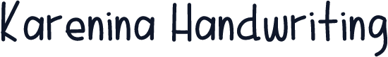 Karenina Handwriting