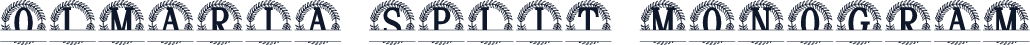 Olmaria Split Monogram
