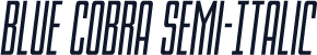 Blue Cobra Semi-Italic