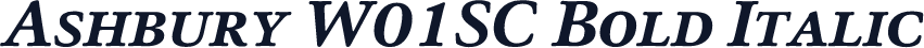 Ashbury W01SC Bold Italic