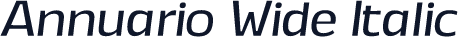 Annuario Wide Italic