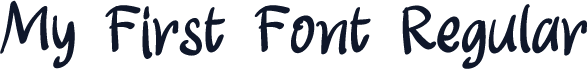 My First Font Regular