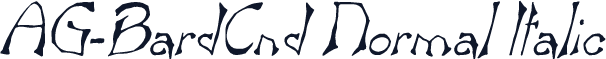 AG-BardCnd Normal Italic