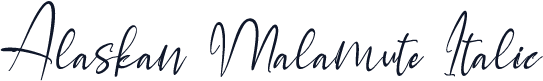 Alaskan Malamute Italic