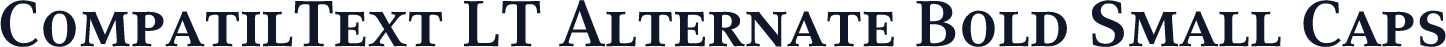 CompatilText LT Alternate Bold Small Caps