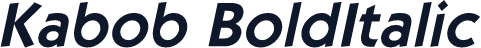 Kabob BoldItalic