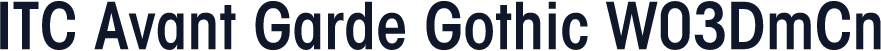 ITC Avant Garde Gothic W03DmCn