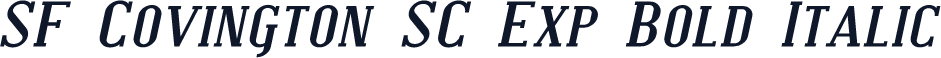 SF Covington SC Exp Bold Italic