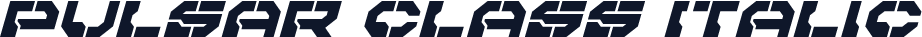 Pulsar Class Italic