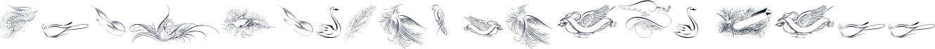 Penmanship Birds Free