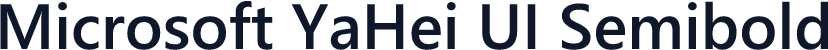 Microsoft YaHei UI Semibold
