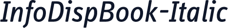 InfoDispBook-Italic