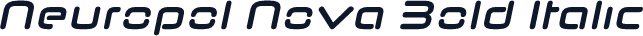 Neuropol Nova Bold Italic