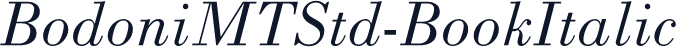 BodoniMTStd-BookItalic