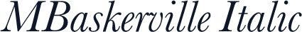 MBaskerville Italic