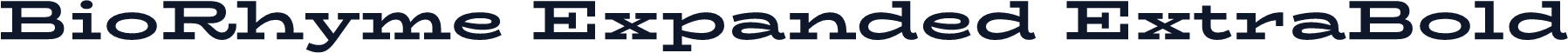 BioRhyme Expanded ExtraBold