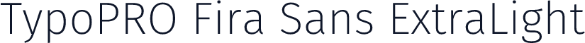 TypoPRO Fira Sans ExtraLight