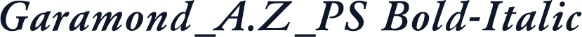 Garamond_A.Z_PS Bold-Italic