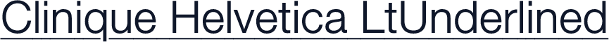 Clinique Helvetica LtUnderlined