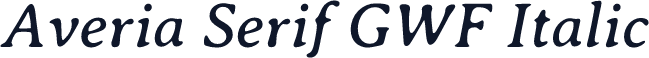 Averia Serif GWF Italic