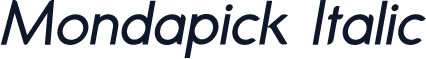 Mondapick Italic
