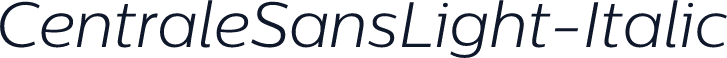 CentraleSansLight-Italic