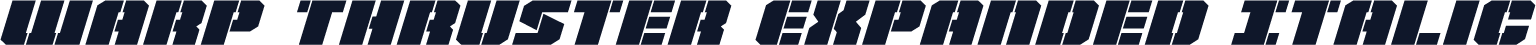 Warp Thruster Expanded Italic
