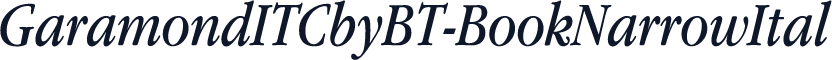 GaramondITCbyBT-BookNarrowItal