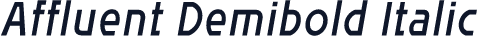 Affluent Demibold Italic