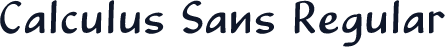 Calculus Sans Regular