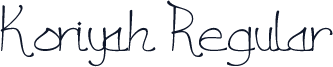 Koriyah Regular
