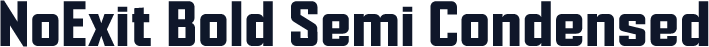 NoExit Bold Semi Condensed