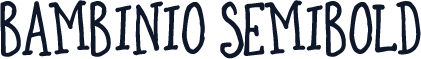 Bambinio SemiBold