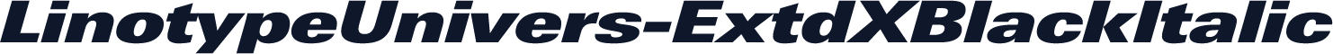 LinotypeUnivers-ExtdXBlackItalic