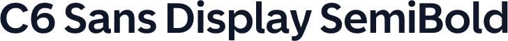 C6 Sans Display SemiBold