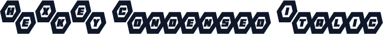 HeXkEy Condensed Italic