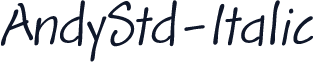 AndyStd-Italic