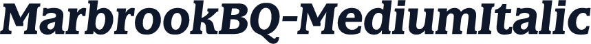 MarbrookBQ-MediumItalic