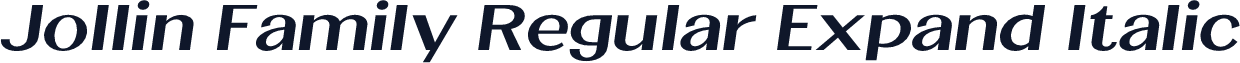 Jollin Family Regular Expand Italic