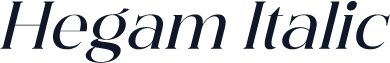 Hegam Italic