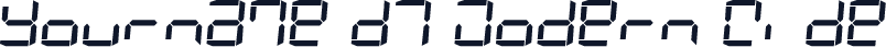 Yourname D7 Modern Wide