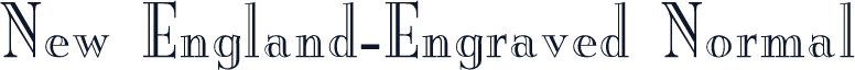 New England-Engraved Normal