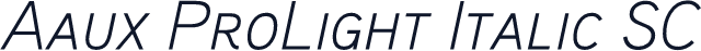 Aaux ProLight Italic SC