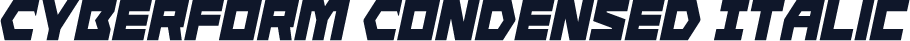 Cyberform Condensed Italic