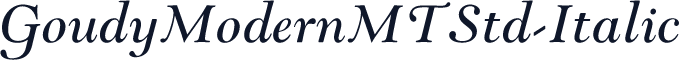 GoudyModernMTStd-Italic