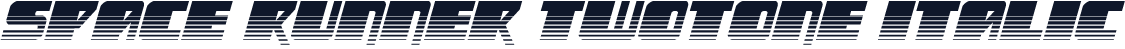 Space Runner Twotone Italic