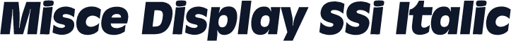 Misce Display SSi Italic