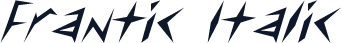 Frantic  Italic