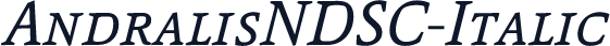 AndralisNDSC-Italic